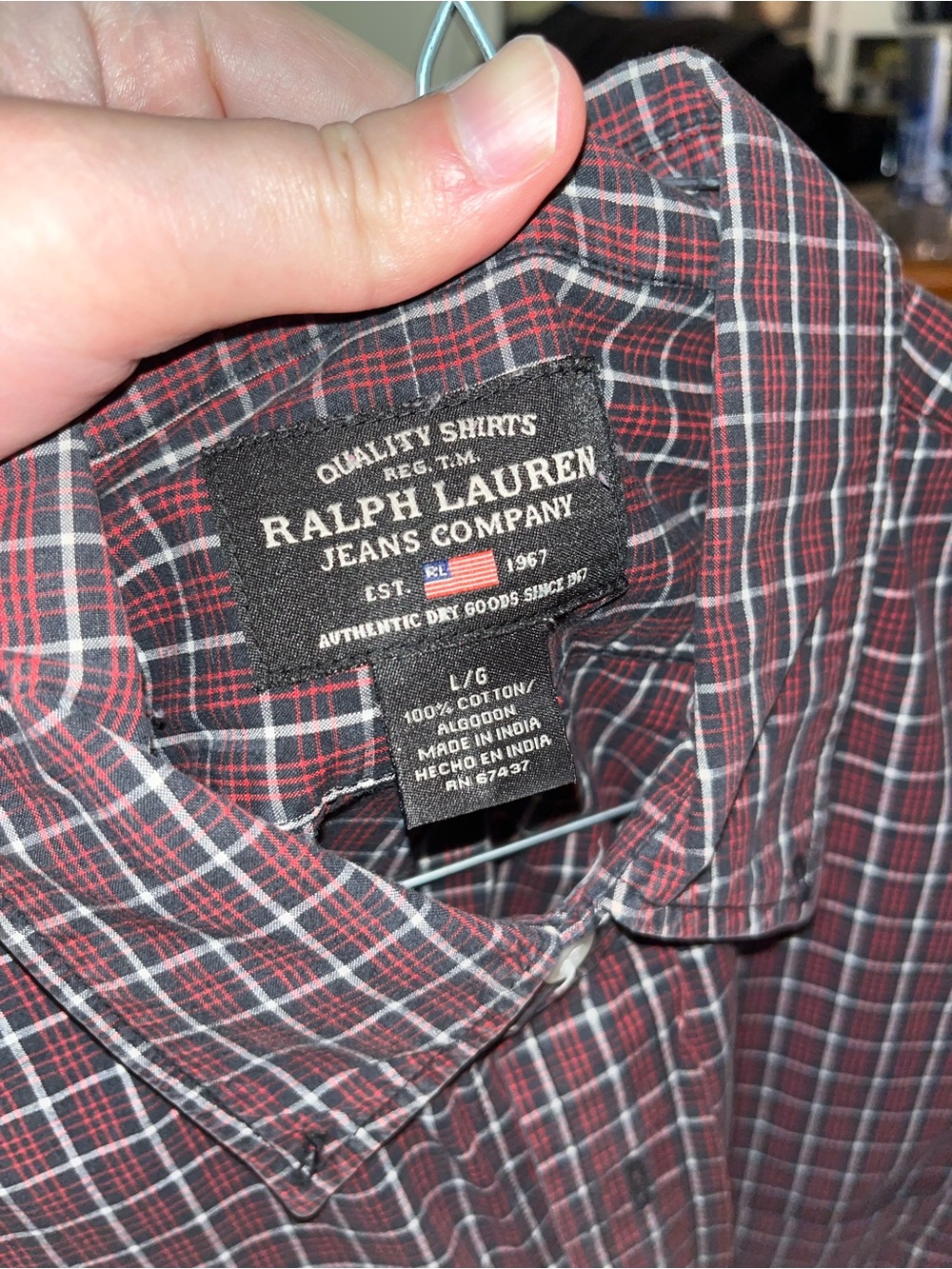 Polo by Ralph Lauren Red and Black Plaid Button-Down Shirt